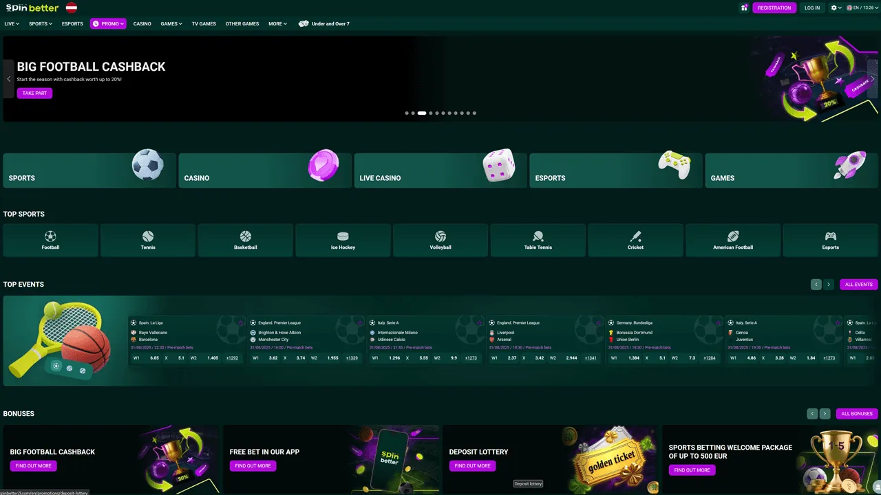 Spinbetter Casino Preview Image