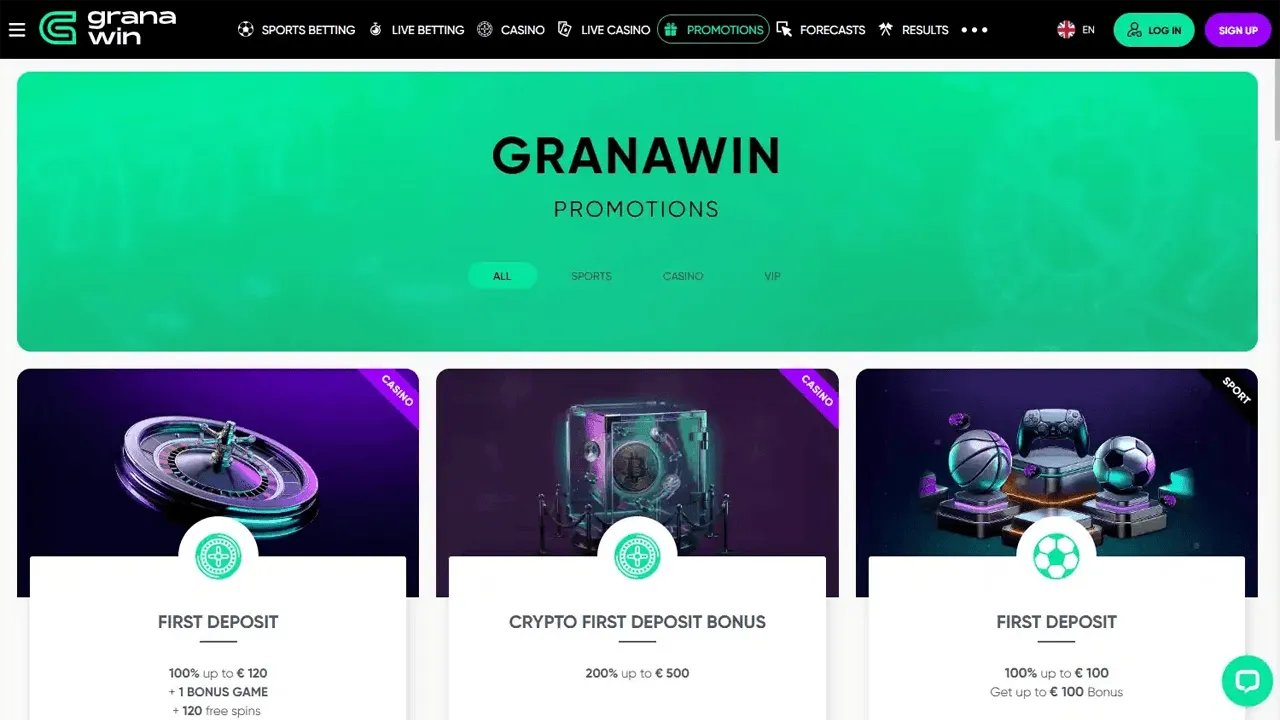 GranaWin Casino Preview Image