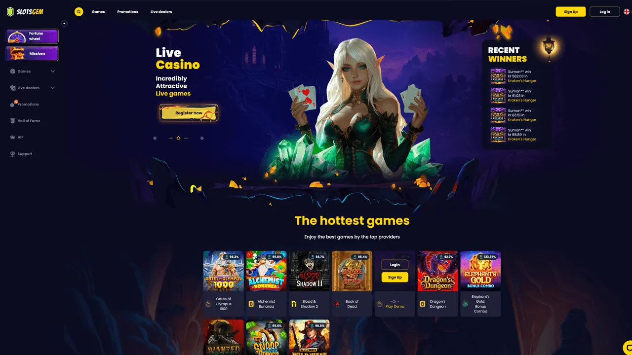 SlotsGem Casino Preview Image