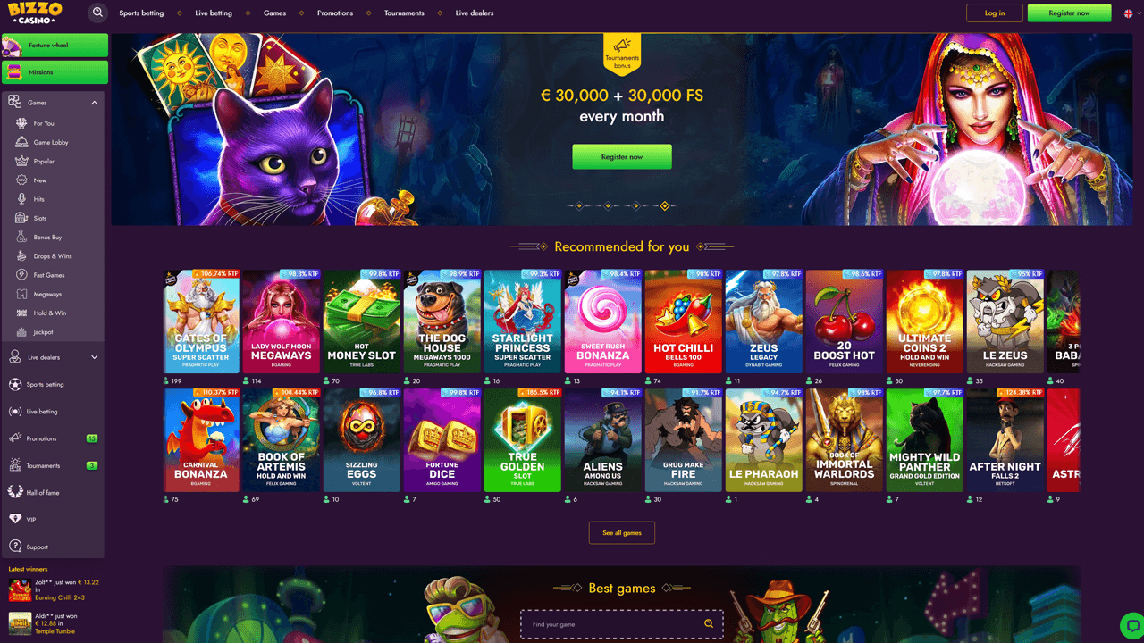 Bizzo Casino Preview Image