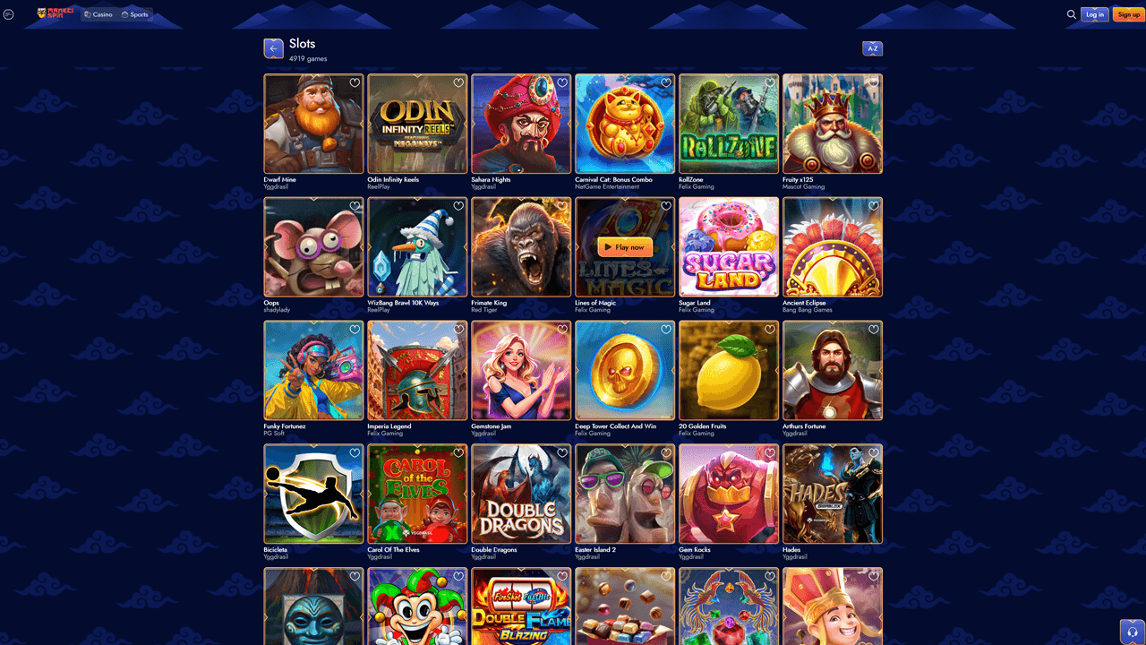 Manekispin Casino Game Lobby Preview Image