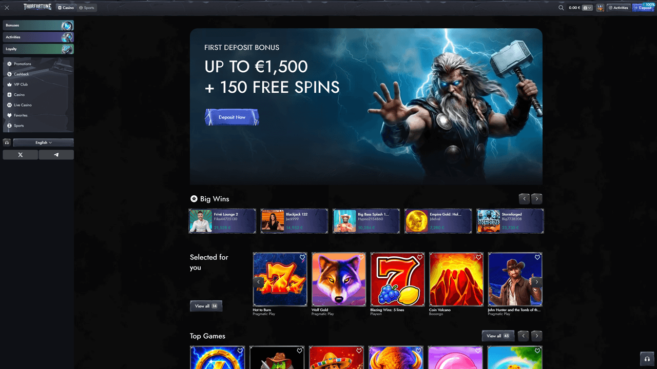 ThorFortune Casino Preview Image