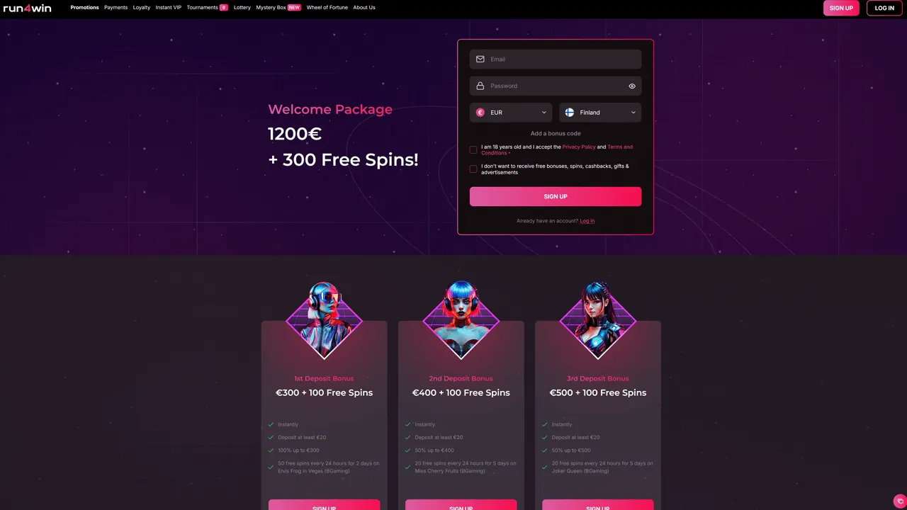 Run4Win Casino Preview Image